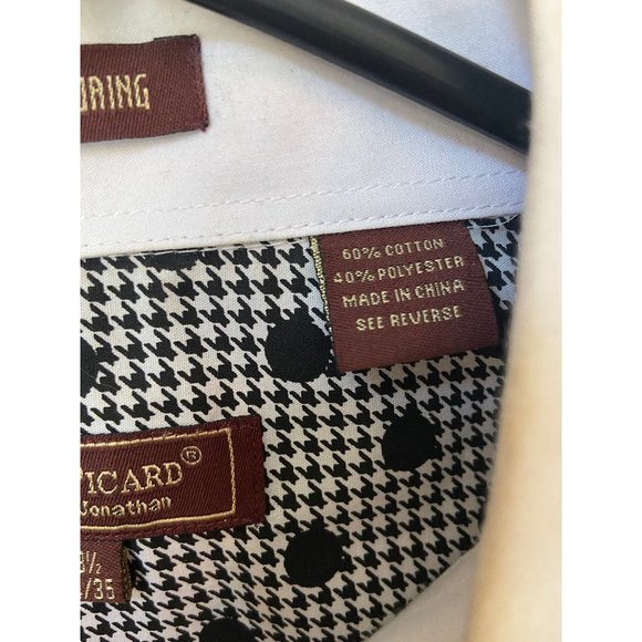 Henri Picard Don Jonathan Button Down Bold Pattern Dress Shirt 18-1/2 34/35 - Picture 5 of 7